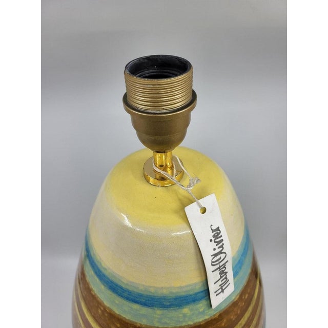 Ceramic Lamp with Côte d'Azur France Decor by Hubert Olivier, 1990s For Sale - Image 6 of 18