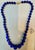 Early 21st Century Vintage Lapis Lazuli Single Strand Necklace with Diamond & 18 Karat Yellow Gold For Sale - Image 5 of 18