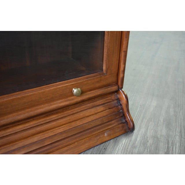 Victorian Legacy 5 Stack Barrister Bookcase - Light Brown Walnut For Sale - Image 3 of 8