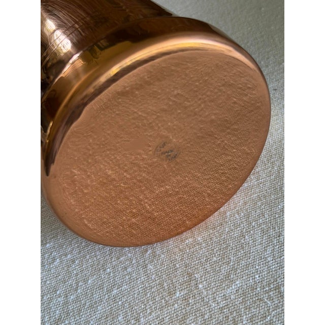 Metal Vintage Rustic Americana Tavern Ware Barware Handmade Copper Tankard For Sale - Image 7 of 7