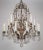 Silver Rare Large Maison Bagues Silver Gilt Bronze Rock Crystal Flower Bouquet 20-Light Chandelier For Sale - Image 8 of 13