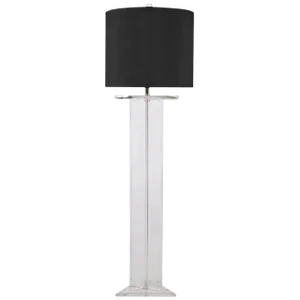 Triangular Trefoil Lucite Floor Lamp
