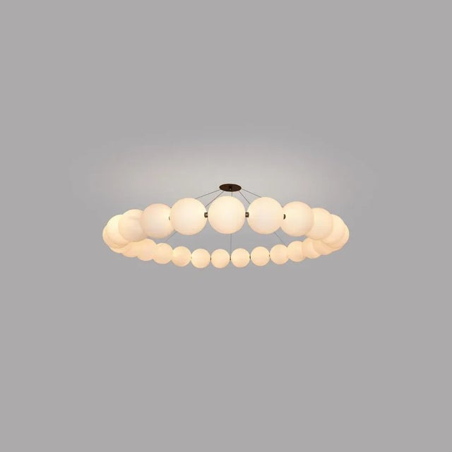 Gold Very Large Ronde De Perles Chandelier by Ludovic Clément D’armont For Sale - Image 8 of 10