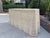 French Country Wicker Rattan Scalloped Console Table in the Palm Beach Style For Sale - Image 3 of 12