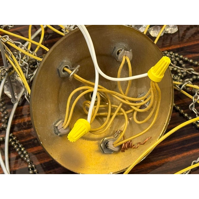 Jim Misner Lighting Custom Five Light Chandelier For Sale - Image 12 of 12