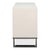 Modern Glam White Leather Credenza on Sled Base For Sale - Image 4 of 11