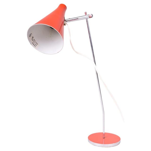 Mid-Century Table Lamp in Chrome by J. Hůrka for Lidokov, Czech, 1960s For Sale - Image 8 of 8