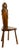 Spanish Wooden Chair with Ornate Backrest, 1960s For Sale