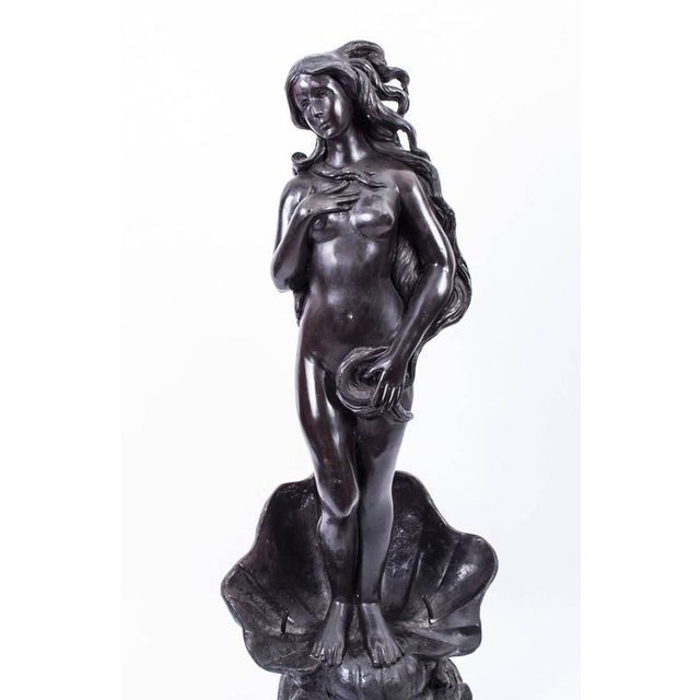 After Botticelli, Venus, Bronze For Sale - Image 8 of 10