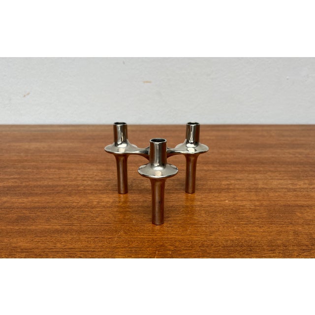 Vintage Space Age Orion Stacking Candleholder by Ceasar Stoffi & Fritz Nagel for BMF, 1960s, in Very Good conditions....