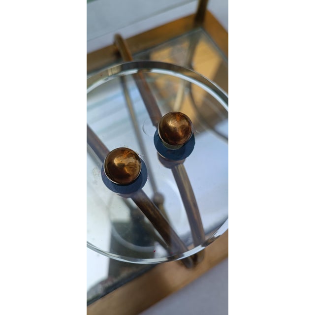 Vintage Wall-Mounted Coat Rack with Hat Rack in Brass, 1950s For Sale - Image 12 of 18