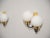 Metal Italian Double-Globe Wall Sconces in Brass and Black Enamel, 1950s, Set of 2 For Sale - Image 7 of 8
