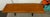 Modern Walnut Console Table on Blackened Steel Trestle Base For Sale - Image 10 of 11