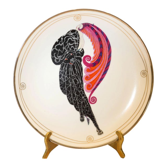 Erté "Beauty and the Beast" Sevenarts Porcelain Collector Plate For Sale