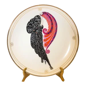 Erté "Beauty and the Beast" Sevenarts Porcelain Collector Plate
