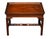 Mid 20th Century Mid 20th Century Mahogany Chippendale Style Butlers Coffee Table With Glass Top Serving Tray For Sale - Image 5 of 12