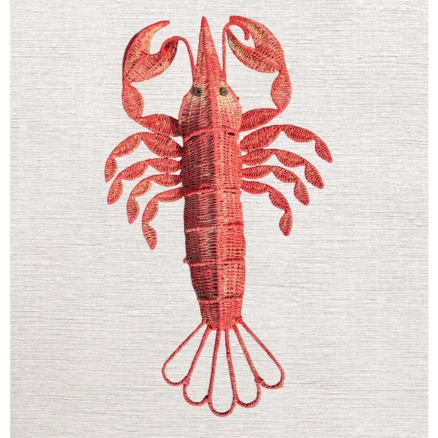 2000 - 2009 Coastal Regency Whimsical Wicker Seashell Lobster Crab Wall Decor- Set 3 For Sale - Image 5 of 7