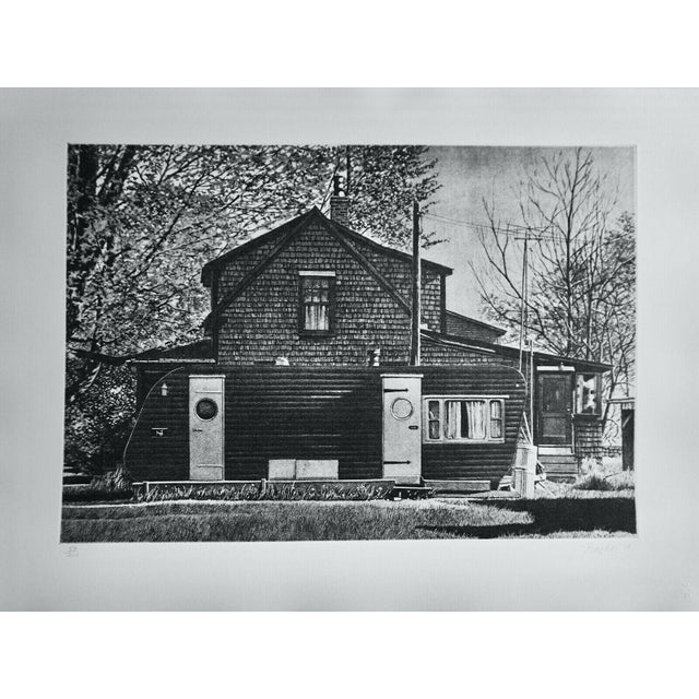 1980s "House With Trailer" Screenprint by John Baeder For Sale