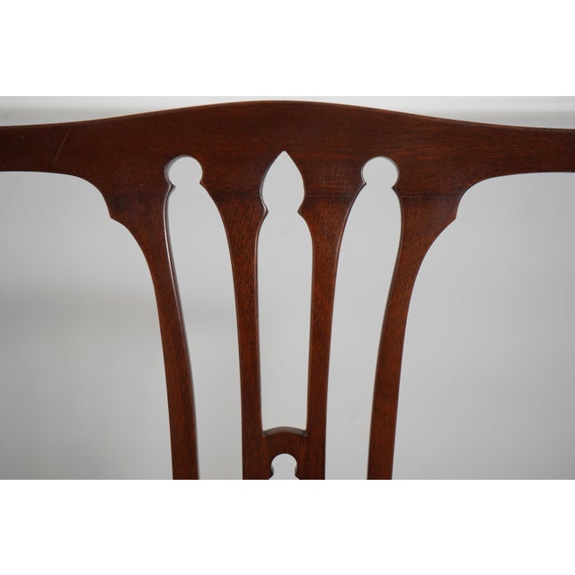 1970s Set of 6 Kittinger Old Dominion Mahogany Dining Chairs For Sale - Image 5 of 18