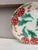 French Country French Majolica Red Flowers Plate Salins, Circa 1890 For Sale - Image 3 of 4