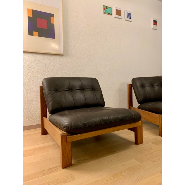 Brutalist Brutalist Chairs in the style of Pierre Chapo, 1970s, Set of 2 For Sale - Image 3 of 18