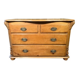 Late 19th Century Antique Victorian Pine Bedroom Dresser For Sale