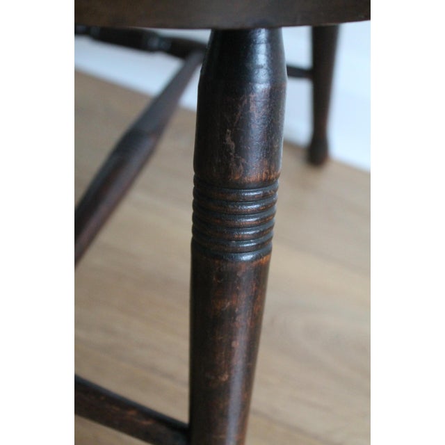 Wood Antique Victorian Ladies Boudoir Armchair, 1800s For Sale - Image 7 of 11