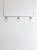 Bronze and transparent glass bai t chandelier iii by parachilna dimensions: w 151 x d 20 x h 52 cm materials: steel...