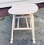 Wood Vintage 1930s Painted Oak Wood Kidney Shaped Stool For Sale - Image 7 of 8