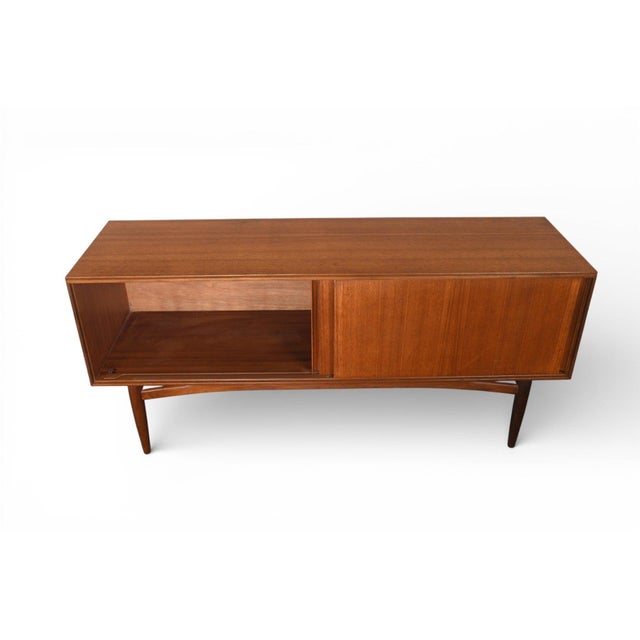 G Plan English Modern Sliding Door Credenza in Teak For Sale - Image 4 of 8