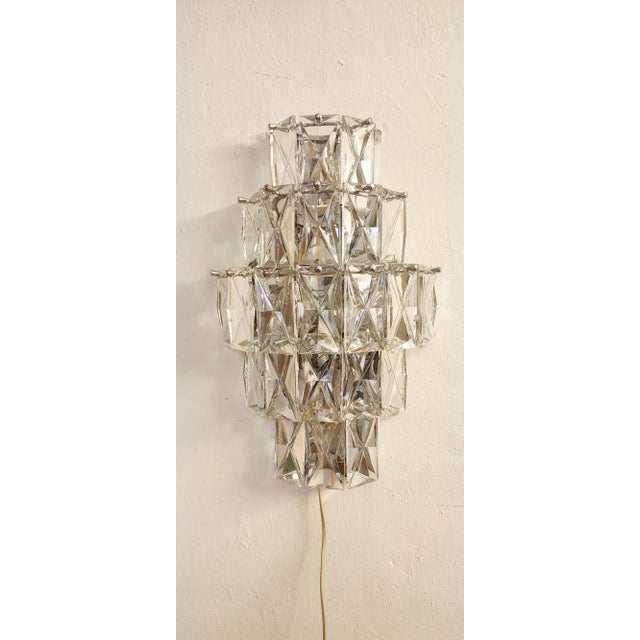 Crystal Wall Light from Kinkeldey, Germany, 1970s For Sale - Image 12 of 12