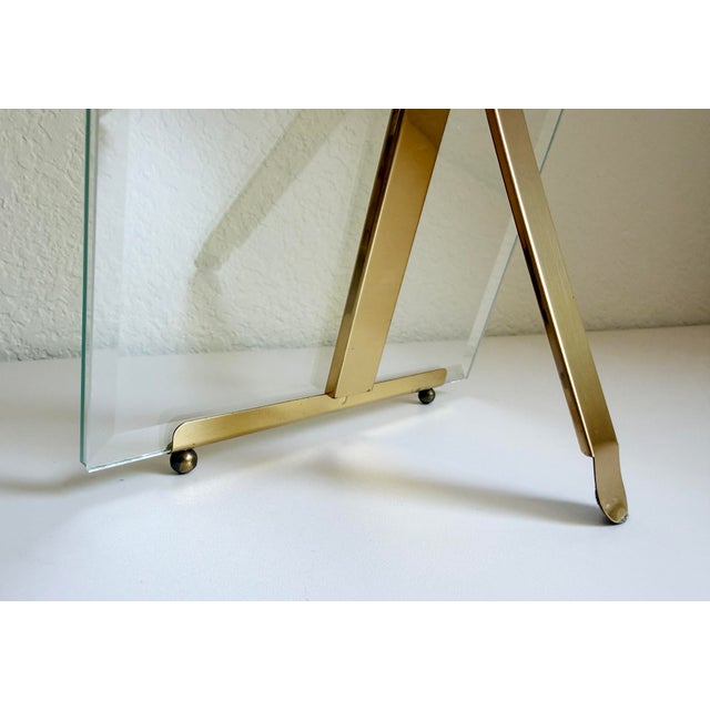 8x10 French Style Brass Easel Picture Frame, Late 20th C For Sale - Image 10 of 13
