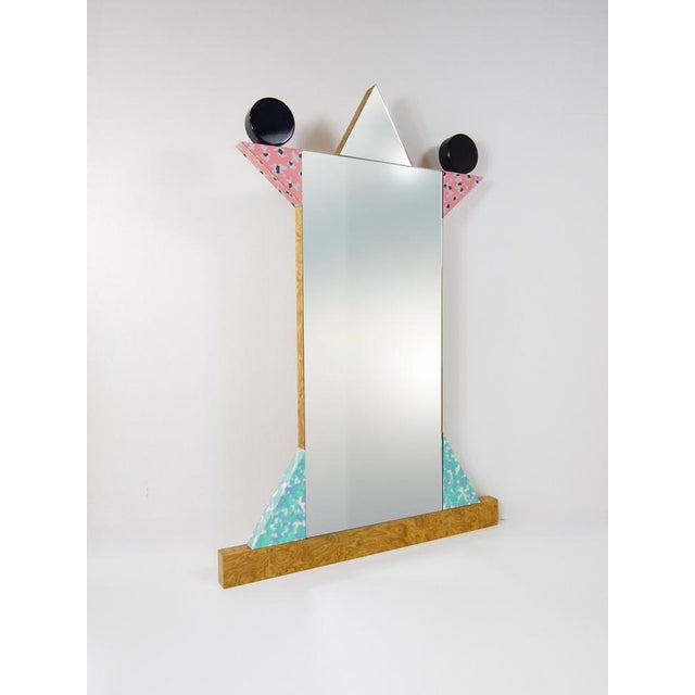 Vintage Italian Wall Mirror by Ettore Sottsass, 1984 For Sale - Image 3 of 18