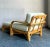 Mid-Century Modern Vintage Boho Bielecky Brothers Rattan Lounge Chair With Ottoman For Sale - Image 3 of 8