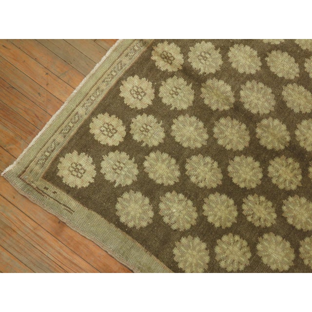 Mid-Century Modern Zabihi Collection Vintage Turkish Konya Rug For Sale - Image 3 of 6