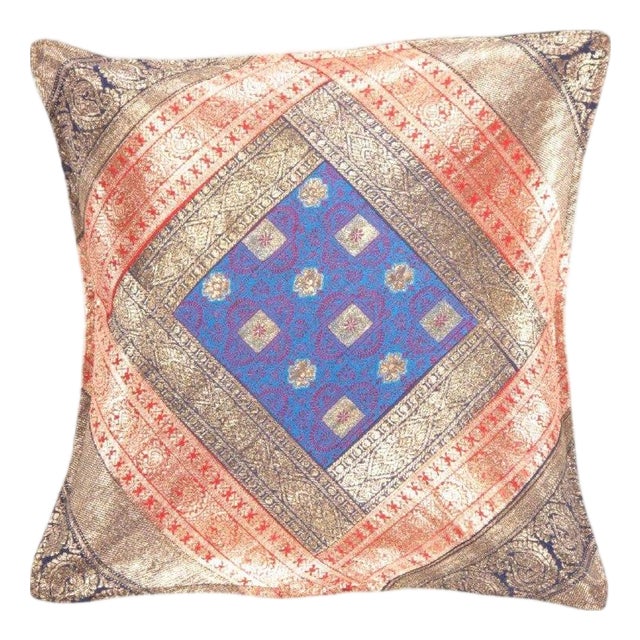 Pasargad DC Sari Silk Square Pillow Case For Sale