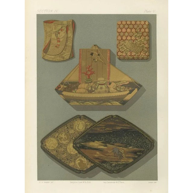 Beige Japanese Lacquer and Inlay Boxes, 1880s, Paper For Sale - Image 8 of 10