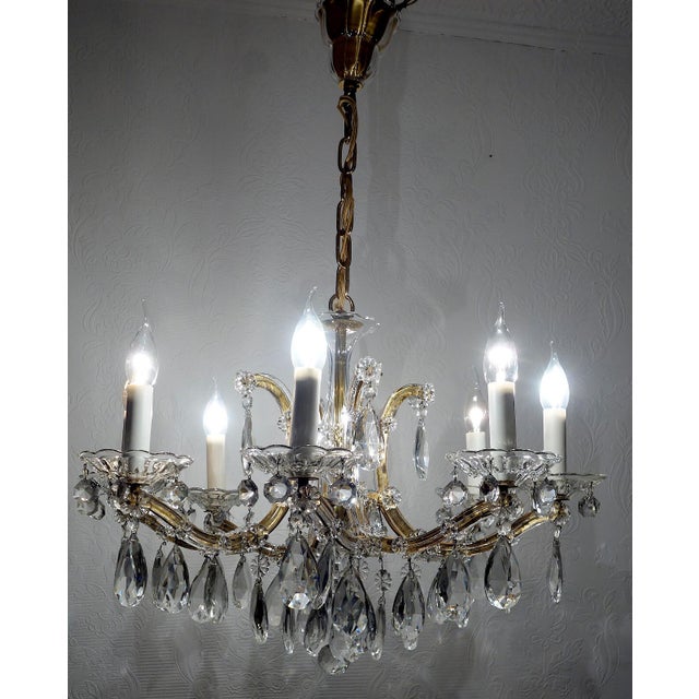 Maria Theresia 8-Light Chandelier from Palwa, 1960s For Sale - Image 12 of 13