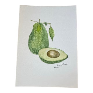“Avacado Study” Original Still Life by Nancy Smith For Sale