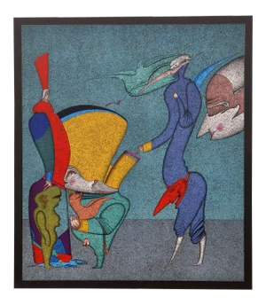 Mihail Chemiakin, Untitled I From Carnival of St. Petersburg Suite, Lithograph
