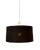 Lackfolie with Gold Interior Silk Cord Suspension Light For Sale