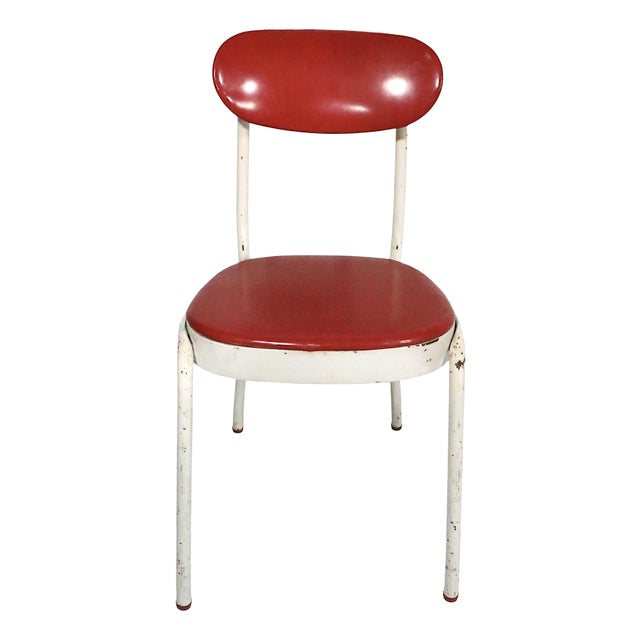 Mid Century Industrial Westinghouse Cosco Mangle Chair With Adjustable Back Rest Circa 1950s For Sale