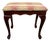 Vintage Bombay Company Queen Anne Style Upholstered Footstool For Sale