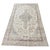 Turkish Antique Mahal Rug | Floral Design in Soft Ivory & Blue For Sale - Image 3 of 5