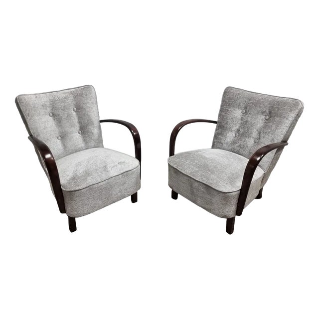 Set of Armchairs by Jindrich Halabala for Up Závody, 1960s For Sale