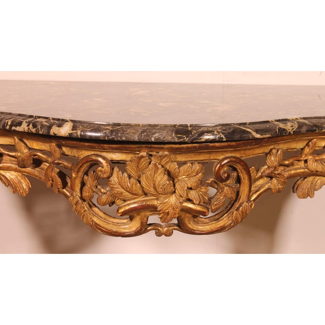 Louis XV Console in Gilt Wood For Sale - Image 14 of 17