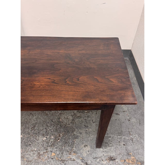 Rustic Wood Farmhouse Dining Table, Vintage For Sale - Image 9 of 12