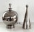 Mid-Century Italian Ceramic Table Lamp in Silver Metallic by Ugo Zaccagnini, 1970s For Sale - Image 6 of 15