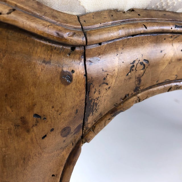 18th Century Italian Louis XV Walnut Armchairs - a Pair For Sale In Palm Springs - Image 6 of 13