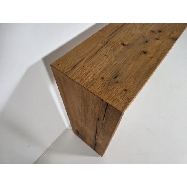 Charlotte Perriand Solid Pine Console Table in the style of Charlotte Perriand, 1970s For Sale - Image 4 of 6